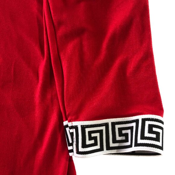 French Atmosphere Womens (Size see pic) Red Hooded Loose Dress - Picture 5 of 6